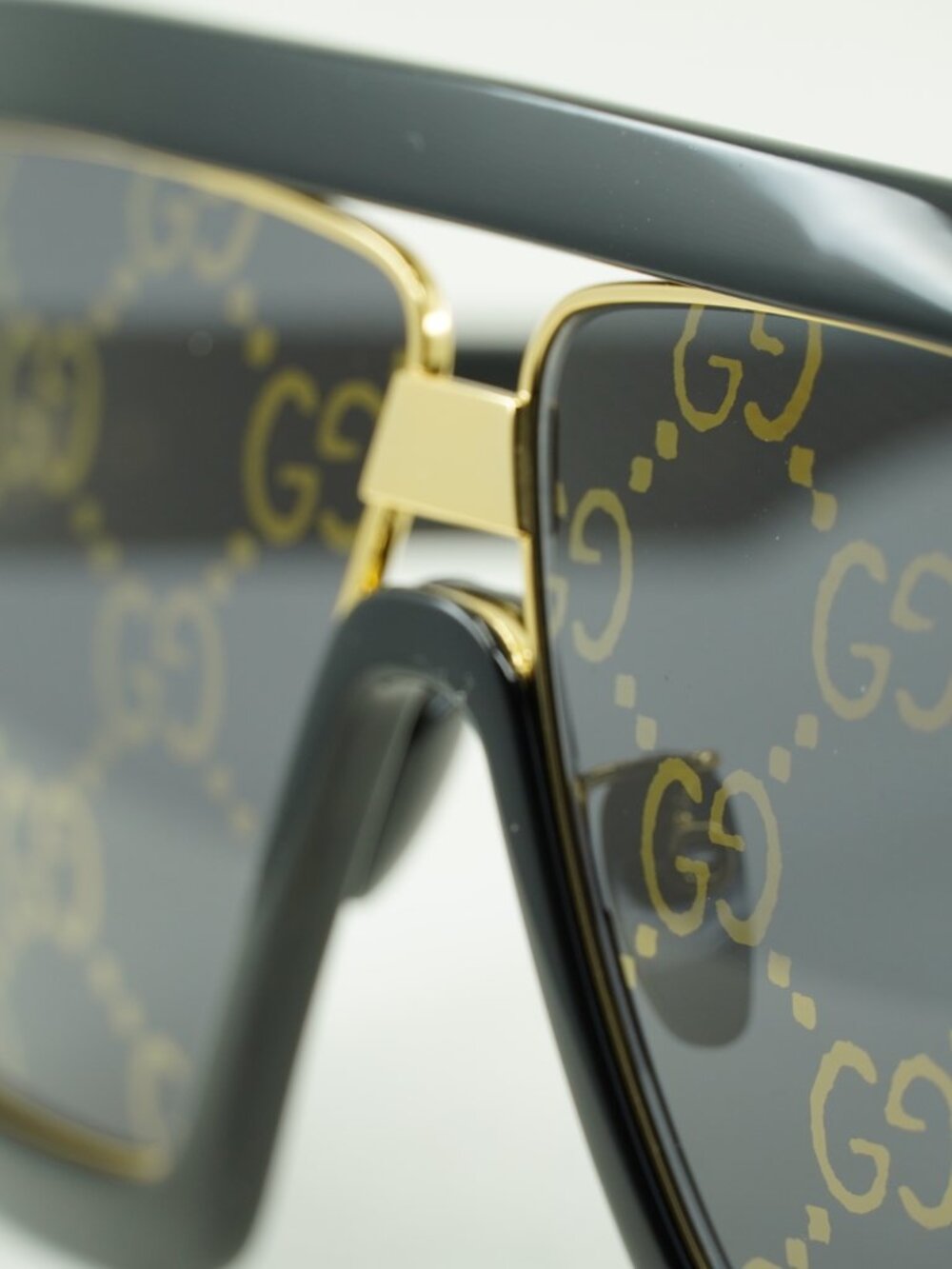 Gucci GG0900S 001 Aviator Sunglasses - Black\Grey - Picture 6 of 11